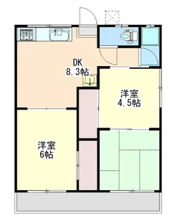 コーポ大尾【2階】の間取り