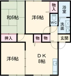 プランドールMITANI C棟【1階】の間取り