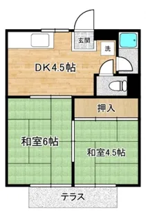 ハイツ中島【2階】の間取り