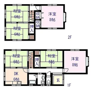 大阪府岸和田市葛城町【一戸建】の間取り