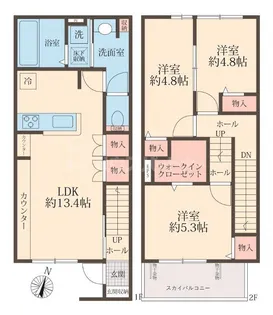 埼玉県さいたま市中央区上落合8【一戸建】の間取り