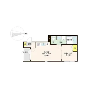 ハーモニーテラス福住町IV【2階】の間取り