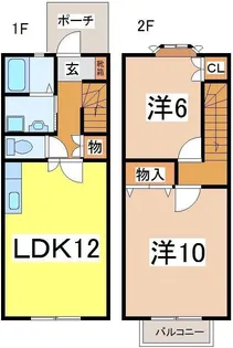 メゾネットワカバBの間取り