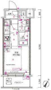 クラリッサ横浜シエル【3階】の間取り