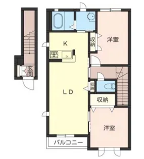 エクセレント ヴィラC【2階】の間取り