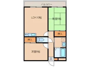 平和台マンションIIの間取り