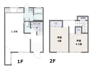 島根県松江市寺町【一戸建】の間取り