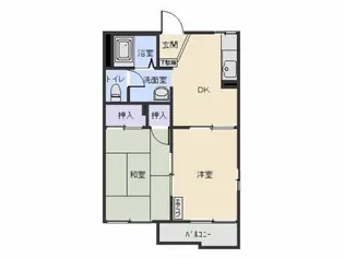 カサベリート【1階】の間取り