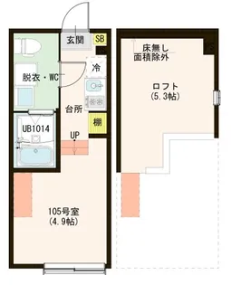 ハーモニーテラス東四つ木V【1階】の間取り