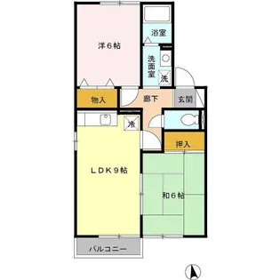 ロイヤルガーデン野口 C棟【2階】の間取り
