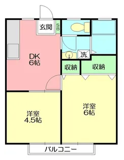 ハイムピーコック【2階】の間取り