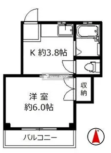 パールハイツ【2階】の間取り