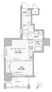 グランデュール富士【5階】の間取り