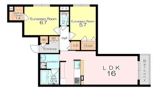 Shamaison Kirsche【2階】の間取り