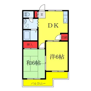 メゾン高砂【2階】の間取り