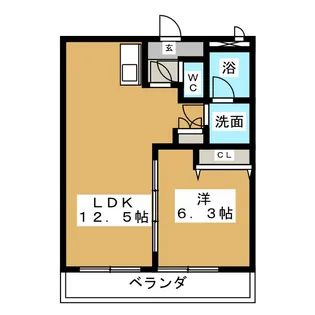 Tea Pot【1階】の間取り