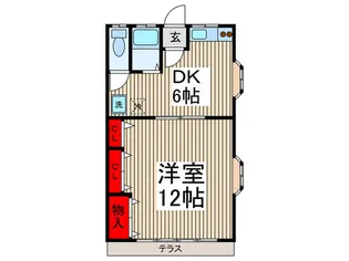 クレールユー.【2階】の間取り