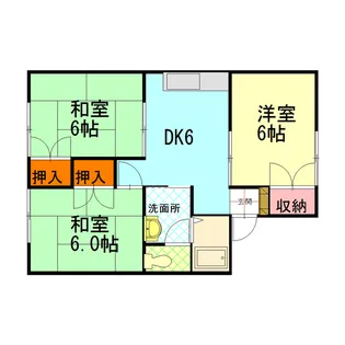 グランリヴィエール【1階】の間取り