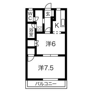 アイランドハイツDAN【1階】の間取り