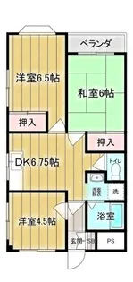 ノーブルメゾン三田【3階】の間取り