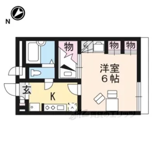 レオパレス松陽【2階】の間取り