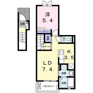 ル・ソレイユ【2階】の間取り