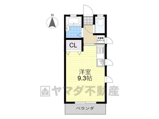 レスポワール今宮【1階】の間取り