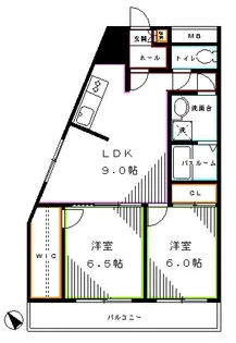 東京都新宿区西落合3【マンション】の間取り