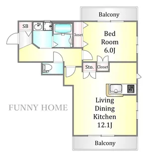 セレノ・スパチオ【2階】の間取り