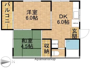 二葉荘【1階】の間取り