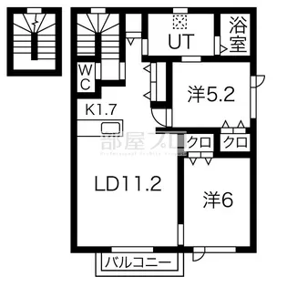 ベーネタカノ【1階】の間取り