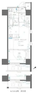 東京都荒川区南千住1【マンション】の間取り