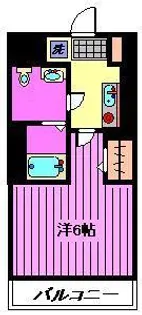 埼玉県さいたま市中央区新中里5【マンション】の間取り