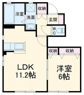 ディアコートふじみ野【1階】の間取り