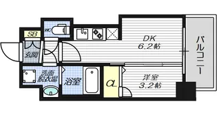 ソルテラスSHIN-OSAKA LINK【7階】の間取り