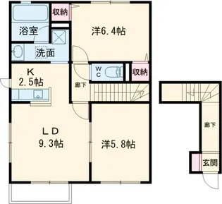 ソレイユ II【2階】の間取り