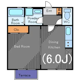 クレール【1階】の間取り