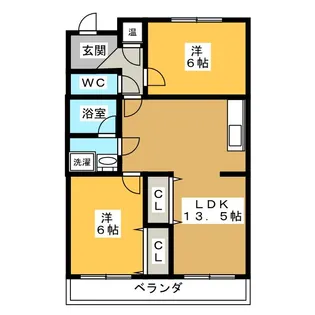 サンレジデンス大蔵【3階】の間取り