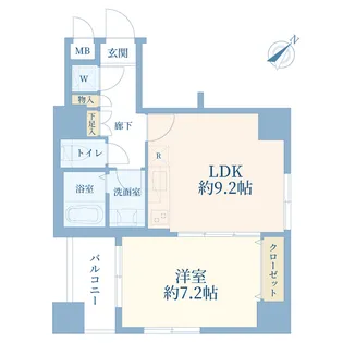 ロメック勝どき【6階】の間取り