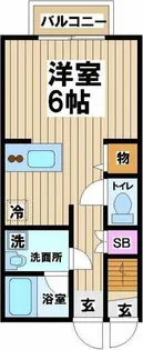 ガーネットハイツ【1階】の間取り