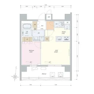リーラ中野【11階】の間取り
