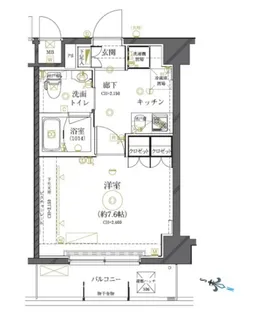 クレイシア世田谷船橋【4階】の間取り