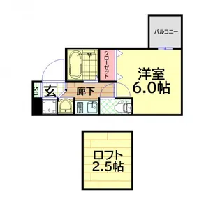 エステムコート大阪・中之島南【3階】の間取り