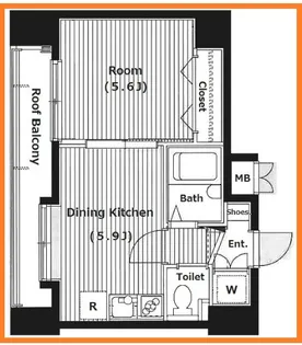 ガーラ元浅草【11階】の間取り