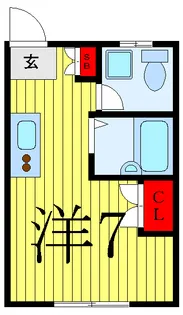 ハローレジデンス東大前【2階】の間取り