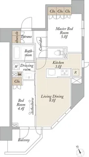 東京都台東区浅草3【マンション】の間取り