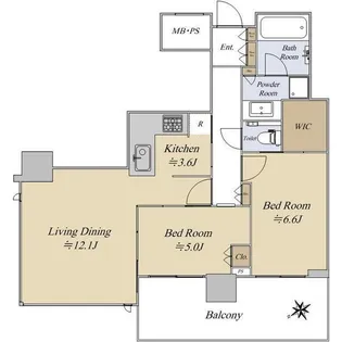シティタワー広島【42階】の間取り