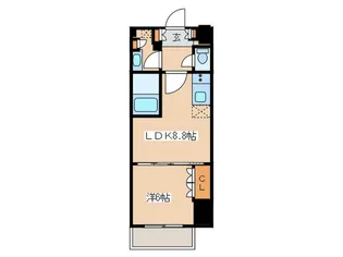 HAMACHO APARTMENTS【11階】の間取り