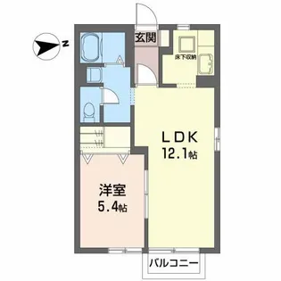 ヴェルドミール川平【1階】の間取り