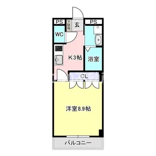 ヴァンベール加納【4階】の間取り